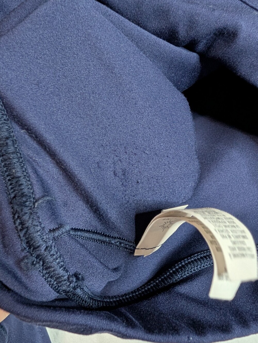 OFFLINE By Aerie Real Me Long Sleeve Polo Shirt Royal Navy Blue Women's Size Lrg - Picture 12 of 16